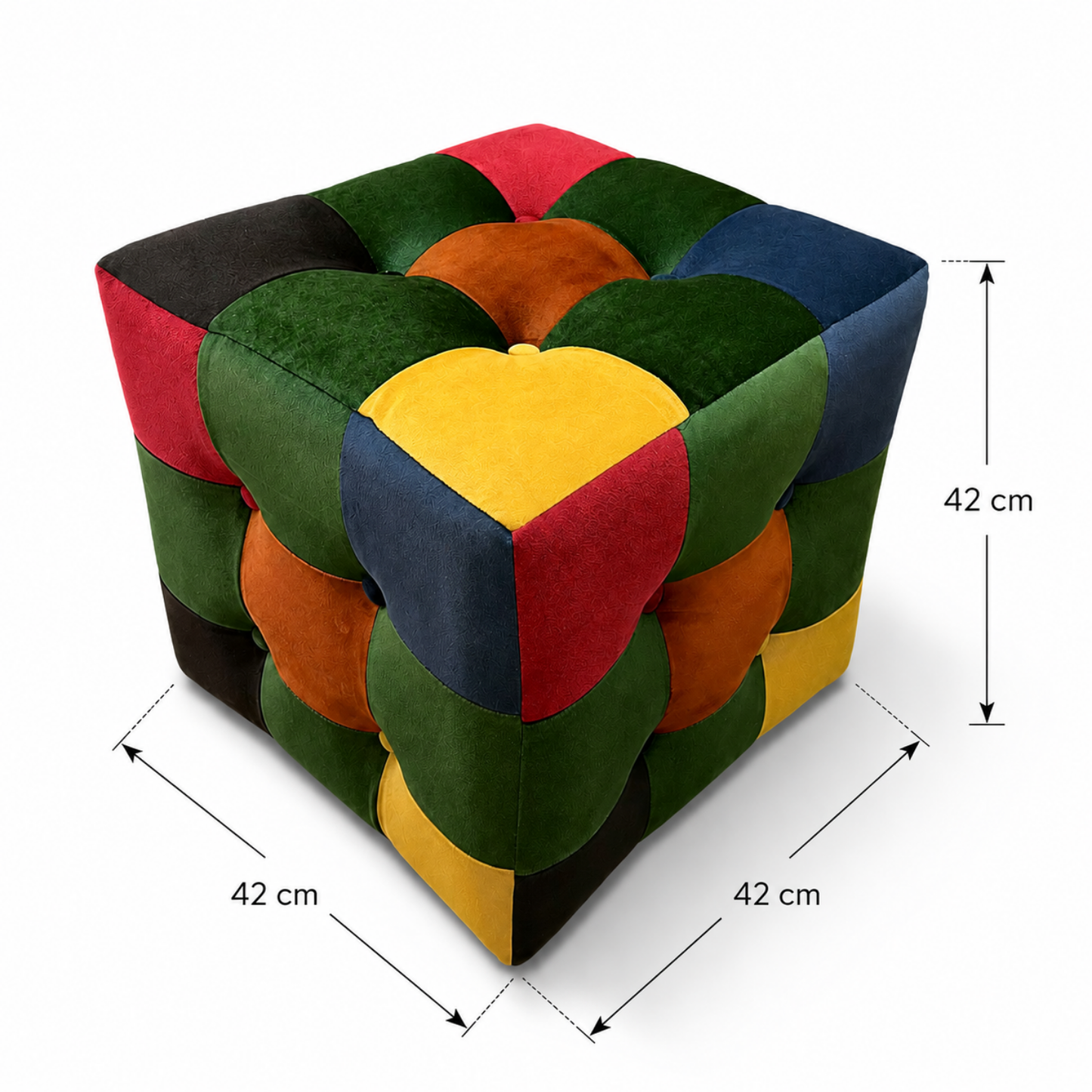 Kış Patchwork Puf