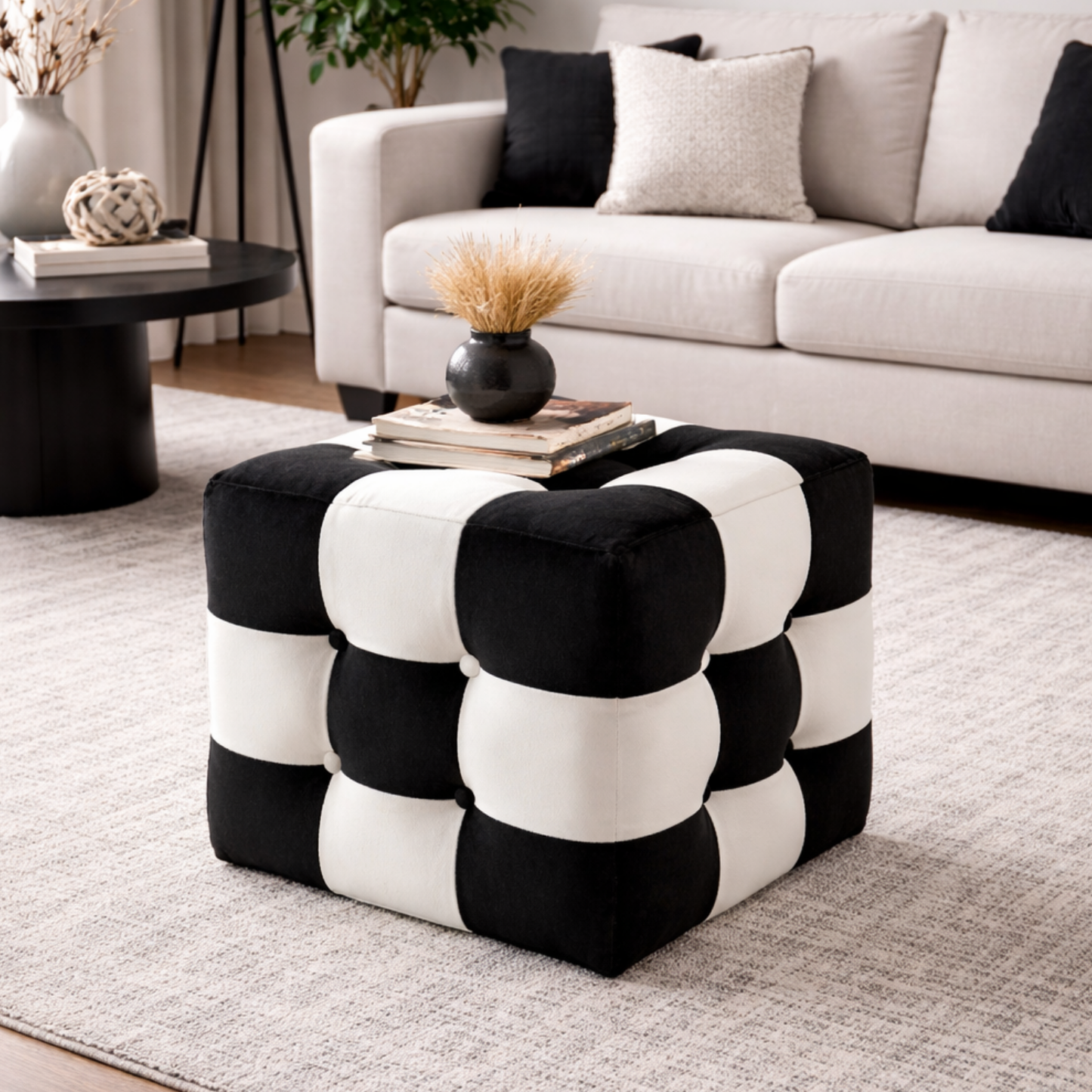 Patchwork Puf Beşiktaş