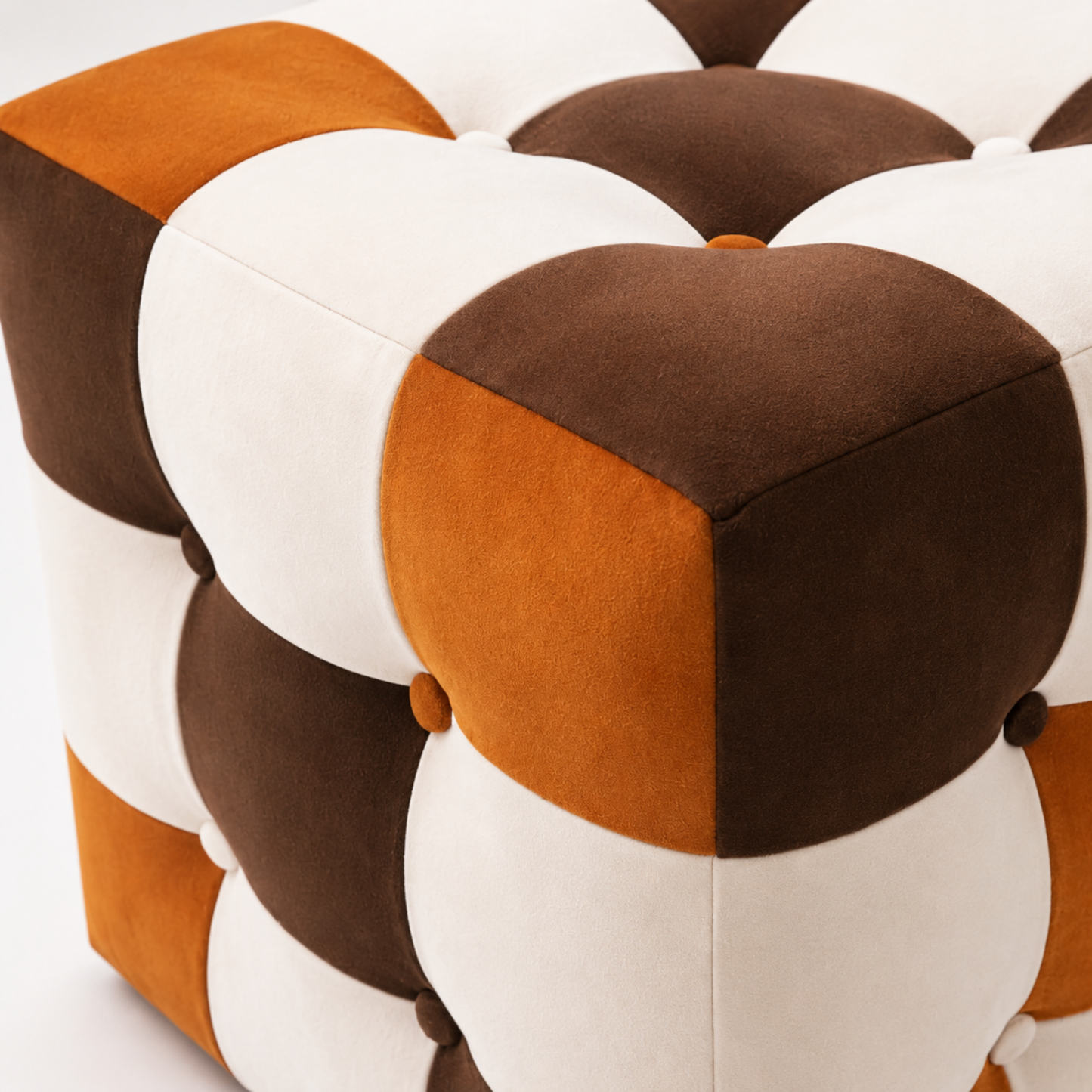 Karamel Patchwork Puf
