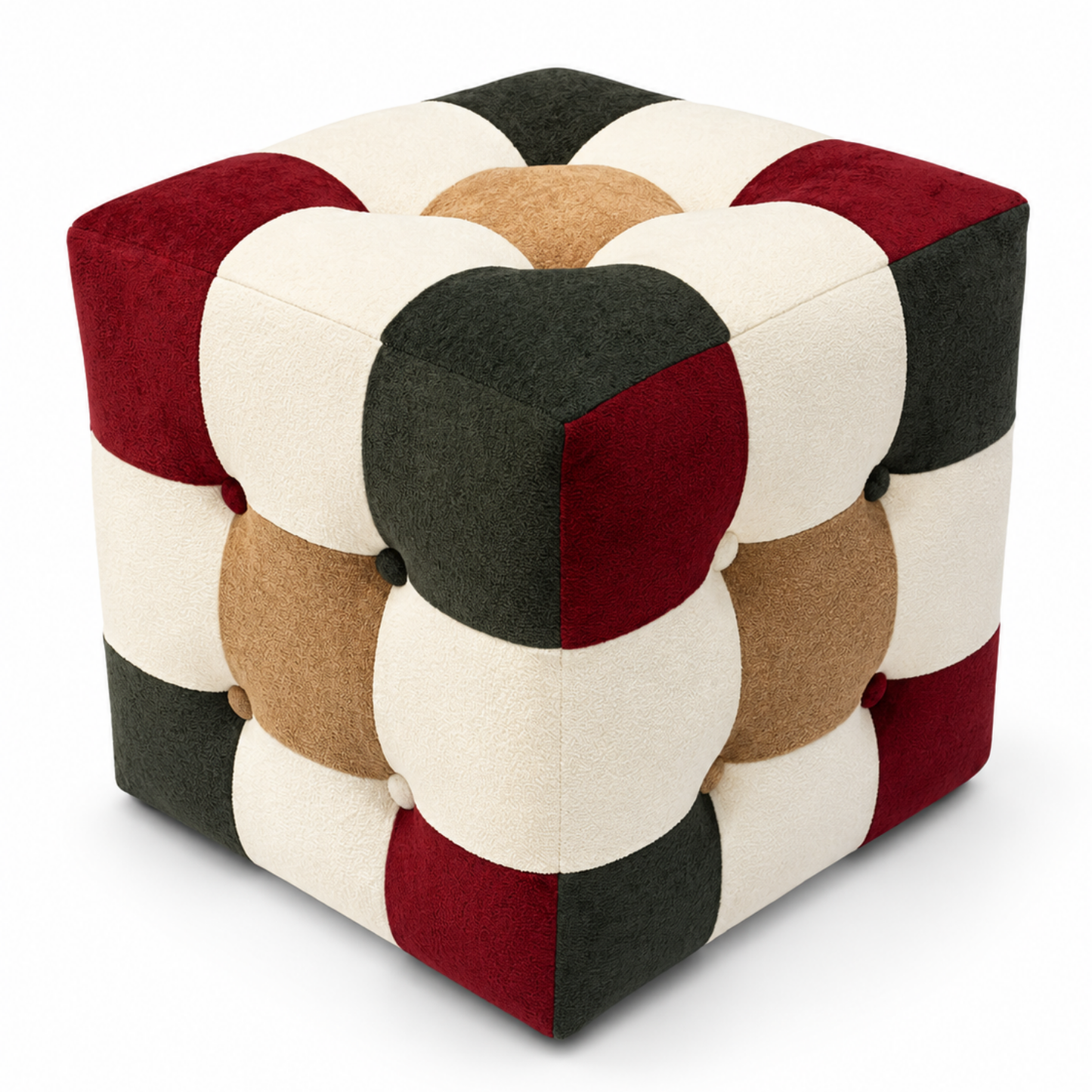 Yılbaşı Patchwork Puf