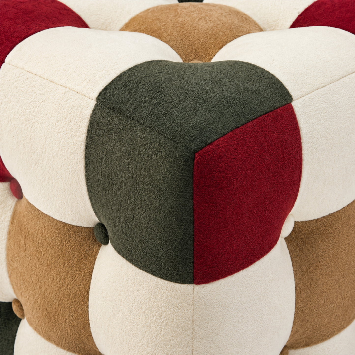 Yılbaşı Patchwork Puf