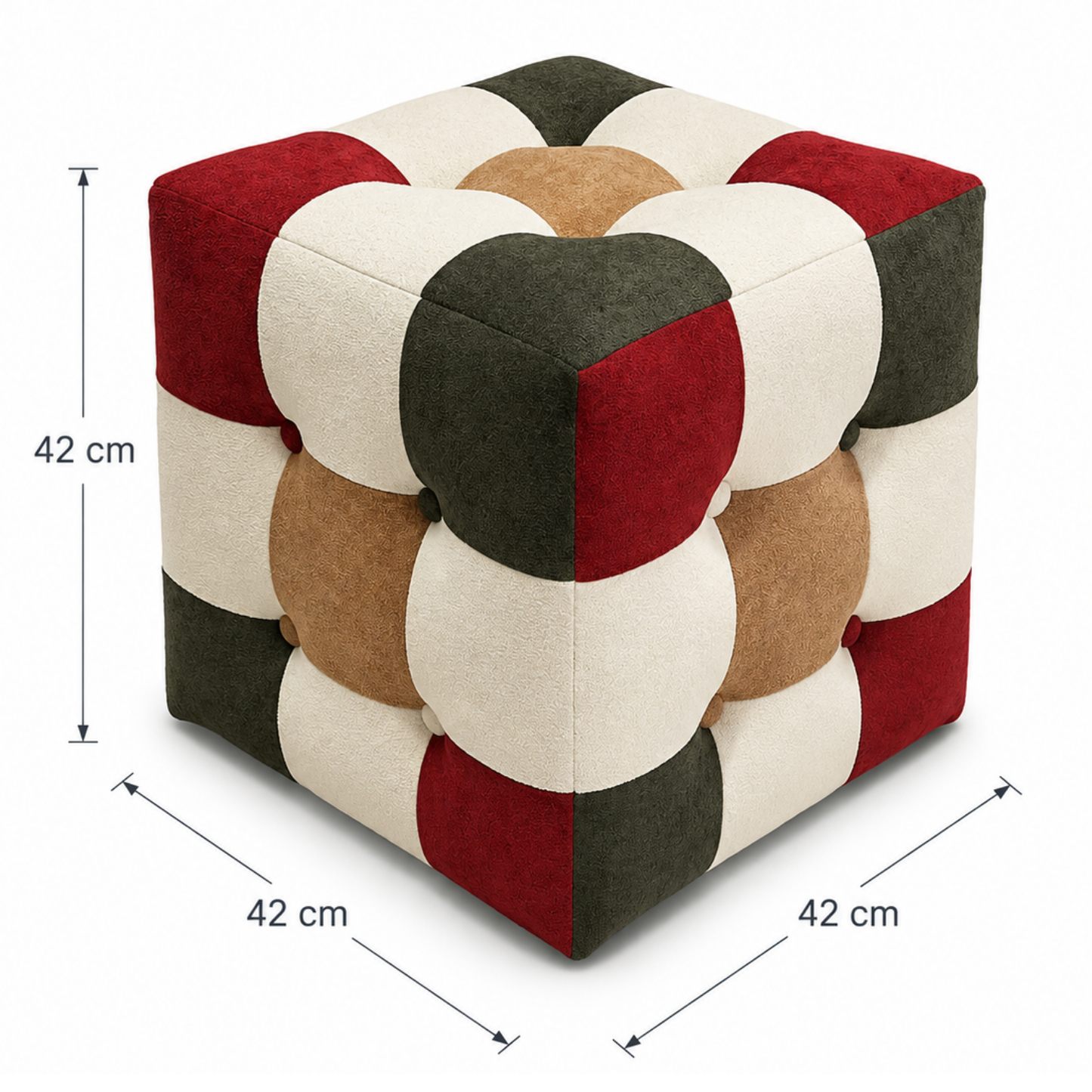 Yılbaşı Patchwork Puf