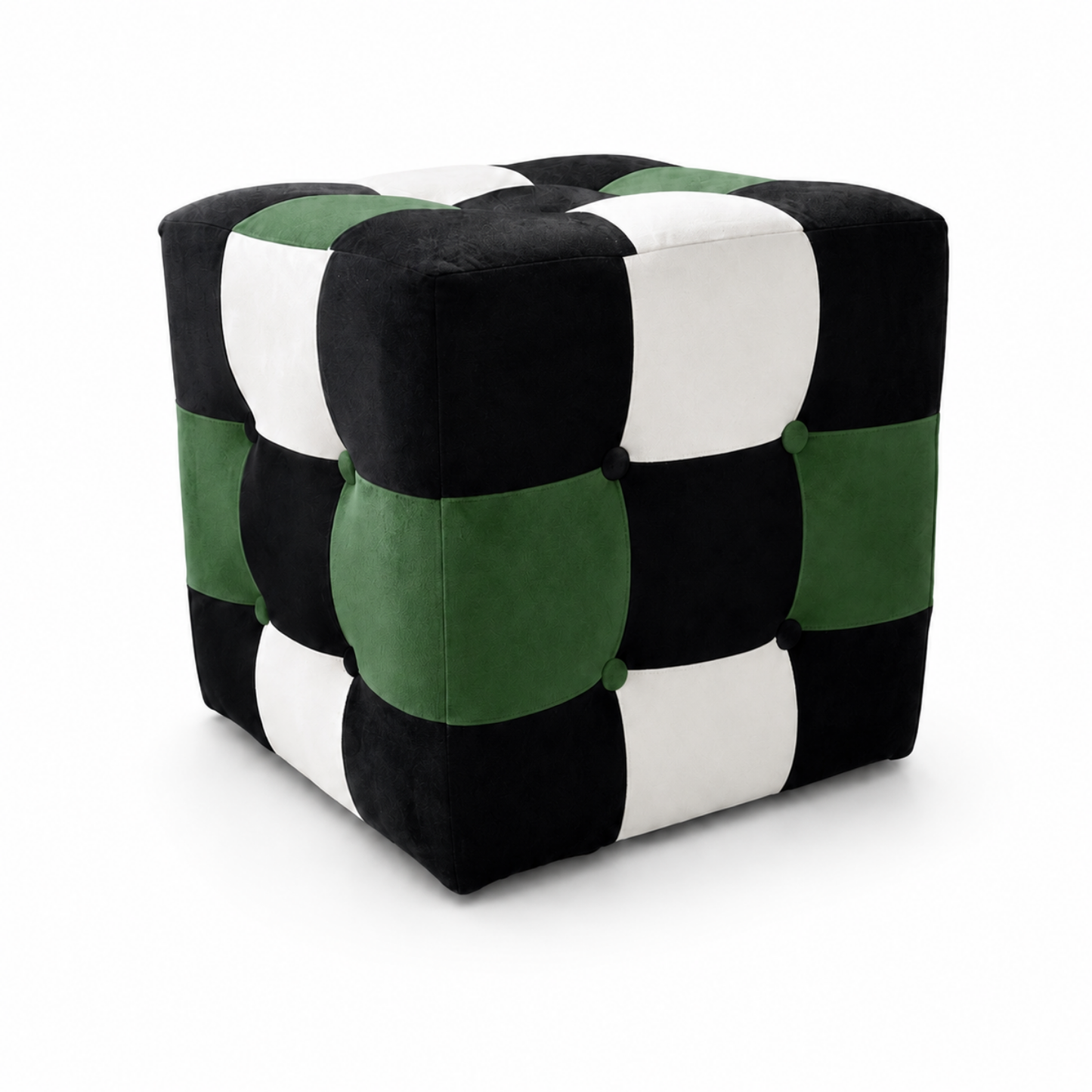 Forest Patchwork Puf