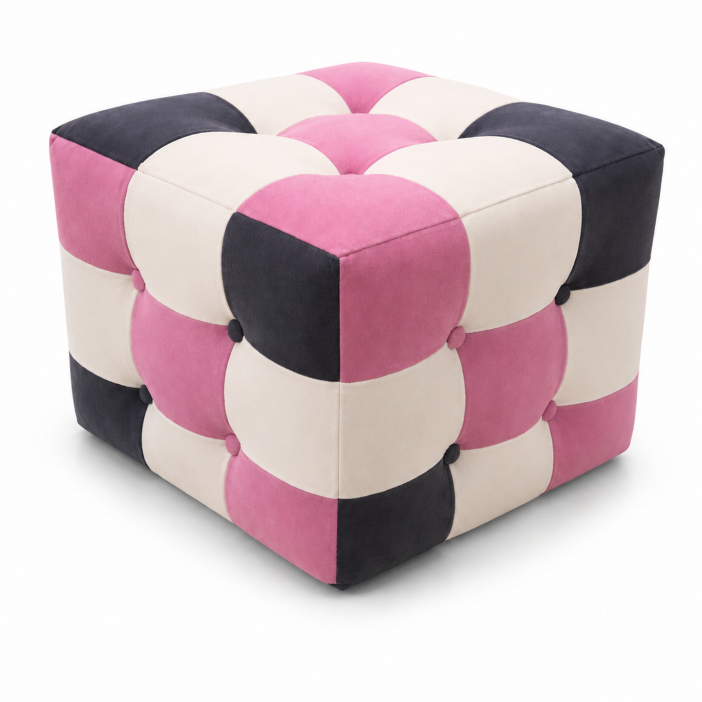 Rose Patchwork Puf