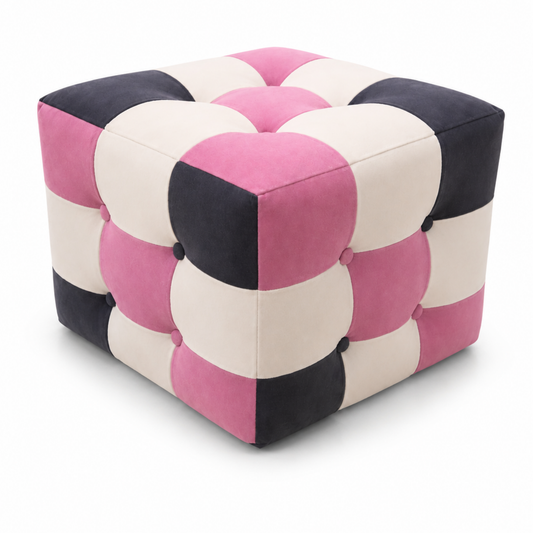Rose Patchwork Puf