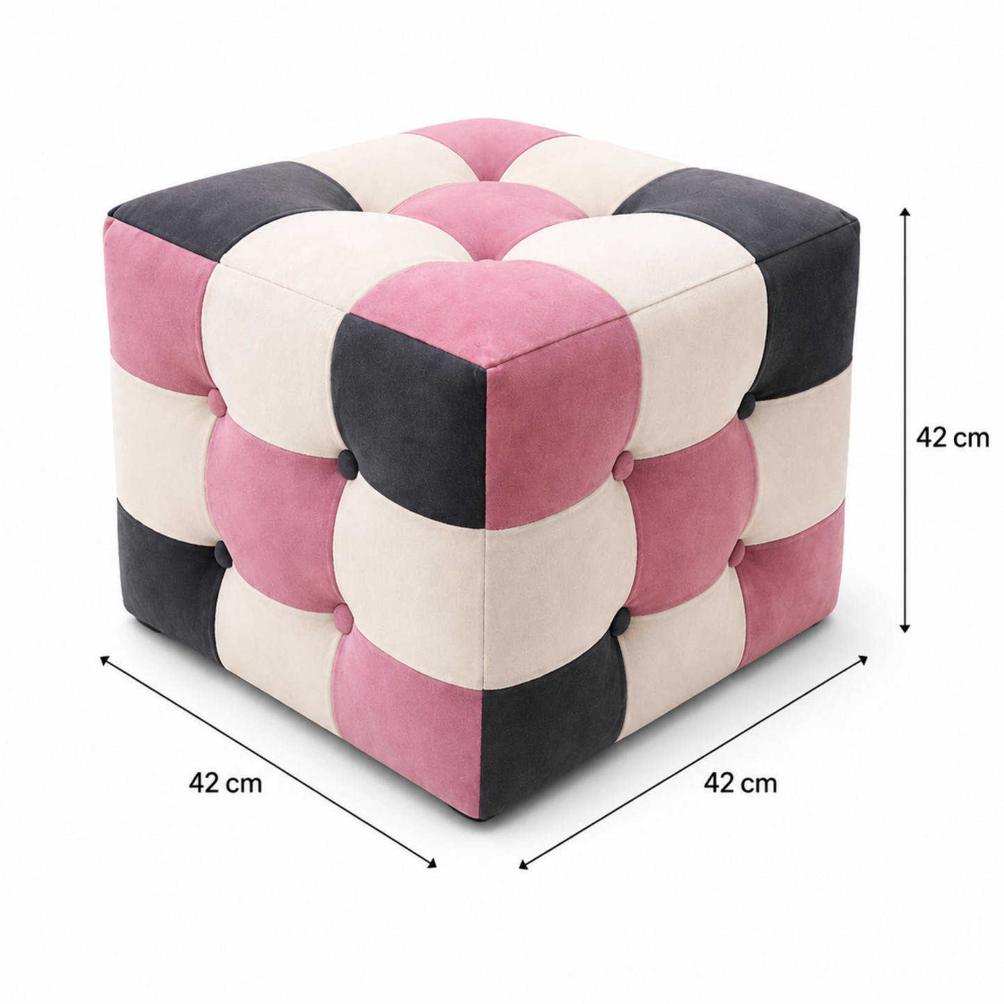 Rose Patchwork Puf